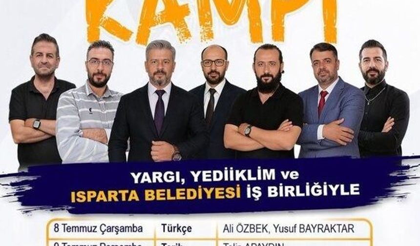 Isparta Belediyesi'nden KPSS Adaylarına Ücretsiz Kamp Desteği