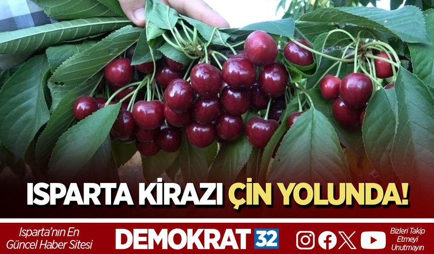 Isparta Kirazı Çin Yolunda!