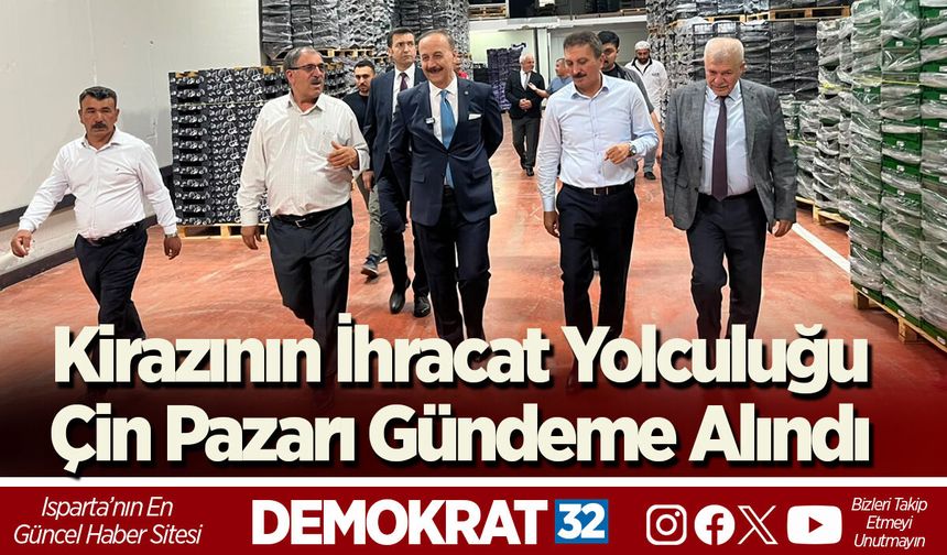 Kirazının İhracat Yolculuğu ve Çin Pazarı Gündeme Alındı