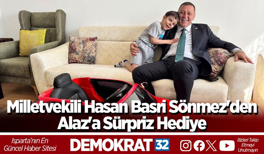 Milletvekili Hasan Basri Sönmez'den Alaz'a Sürpriz Hediye