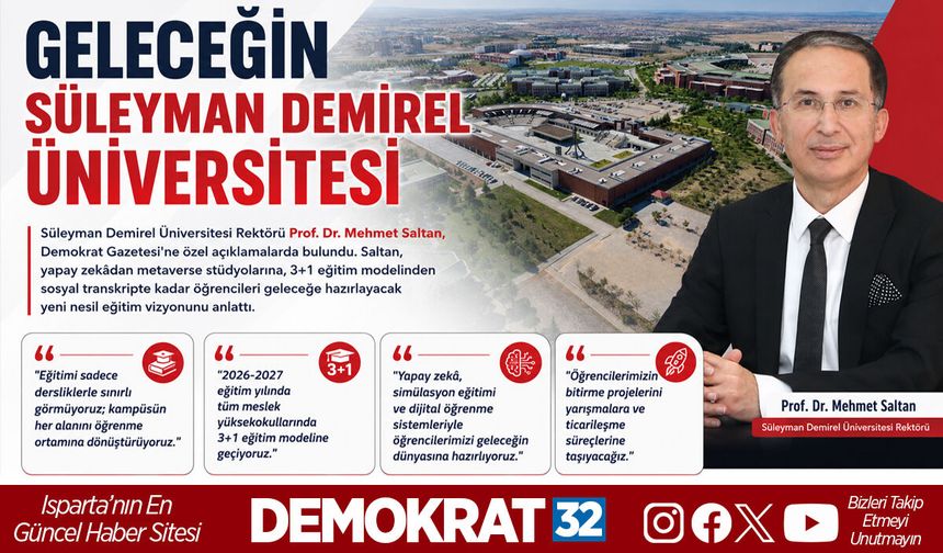 "SDÜ'de Eğitim Yeniden Tasarlanıyor: Kampüs 7/24 Yaşayan Bir Öğrenme Laboratuvarına Dönüşüyor"