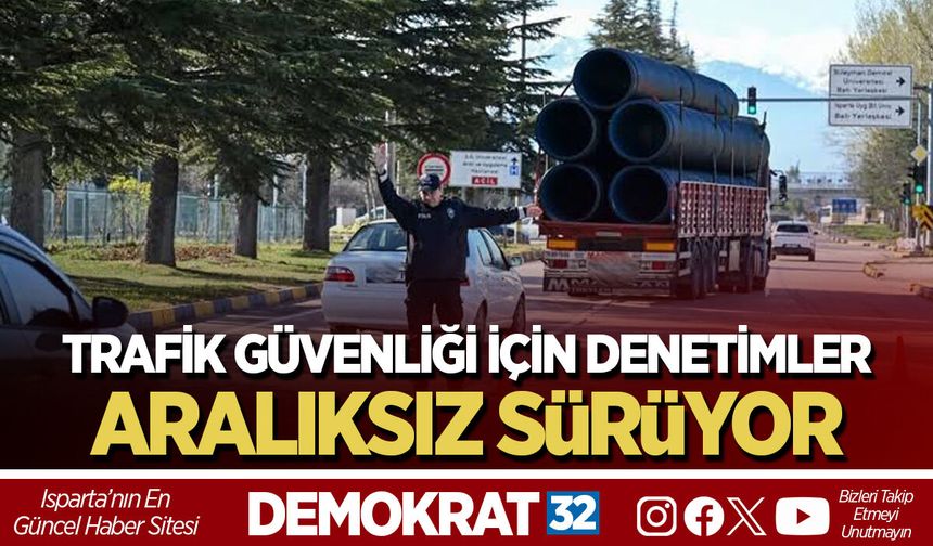 Trafik güvenliği için denetimler aralıksız sürüyor