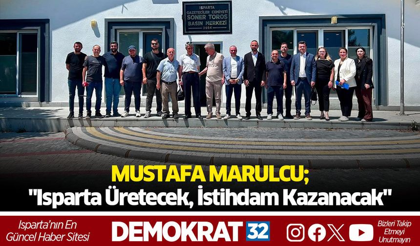 Marulcu’dan Gazeteciler Cemiyeti Ziyaretinde Sanayi Vurgusu