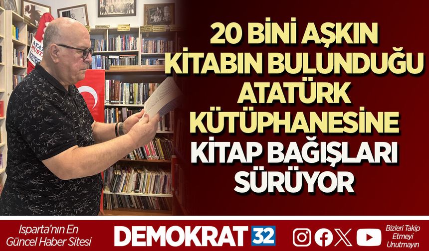 20 BİNİ AŞKIN KİTABIN BULUNDUĞU ATATÜRK KÜTÜPHANESİNE KİTAP BAĞIŞLARI SÜRÜYOR