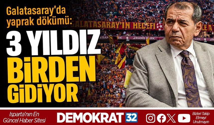 3 YILDIZ BİRDEN GİDİYOR