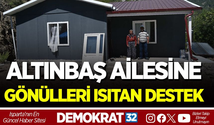 AKSU YAKA KÖYÜ’NDEKİ ALTINBAŞ AİLESİNE GÖNÜLLERİ ISITAN DESTEK