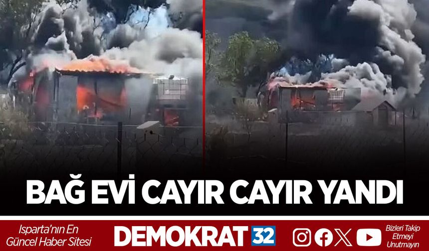 BAĞ EVİ CAYIR CAYIR YANDI