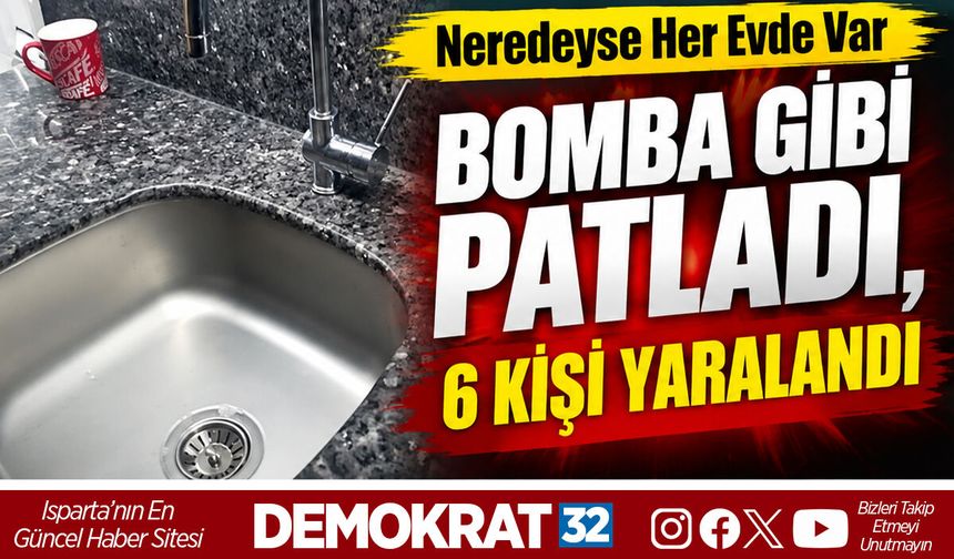 BOMBA GİBİ PATLADI, 6 KİŞİ YARALANDI