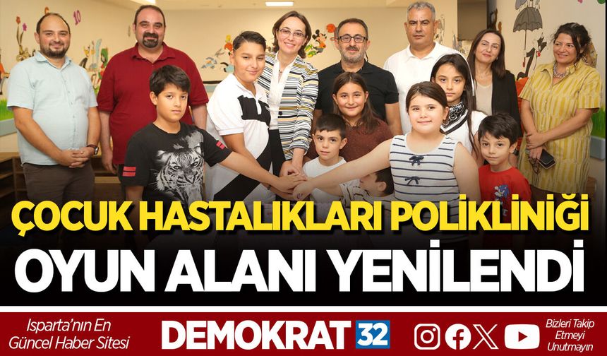 ÇOCUK HASTALIKLARI POLİKLİNİĞİ OYUN ALANI YENİLENDİ