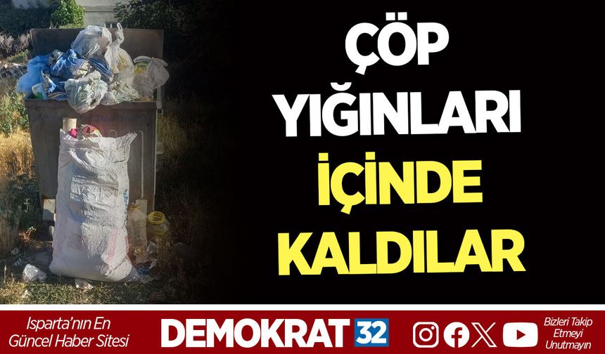 ÇÖP YIĞINLARI İÇİNDE KALDILAR