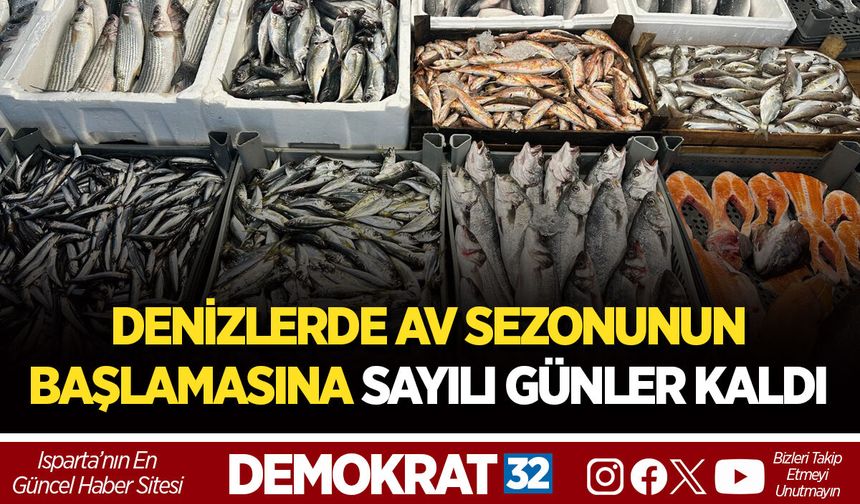 DENİZLERDE AV SEZONUNUN BAŞLAMASINA SAYILI GÜNLER KALDI