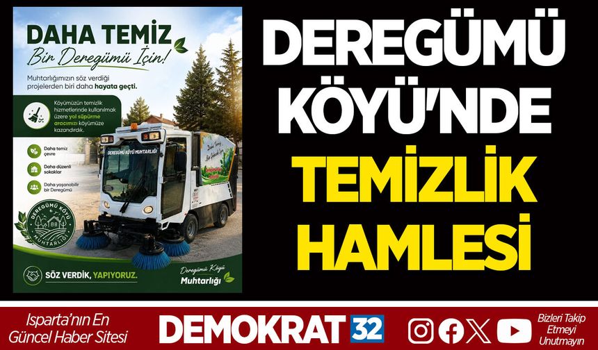 DEREGÜMÜ KÖYÜ'NDE TEMİZLİK HAMLESİ