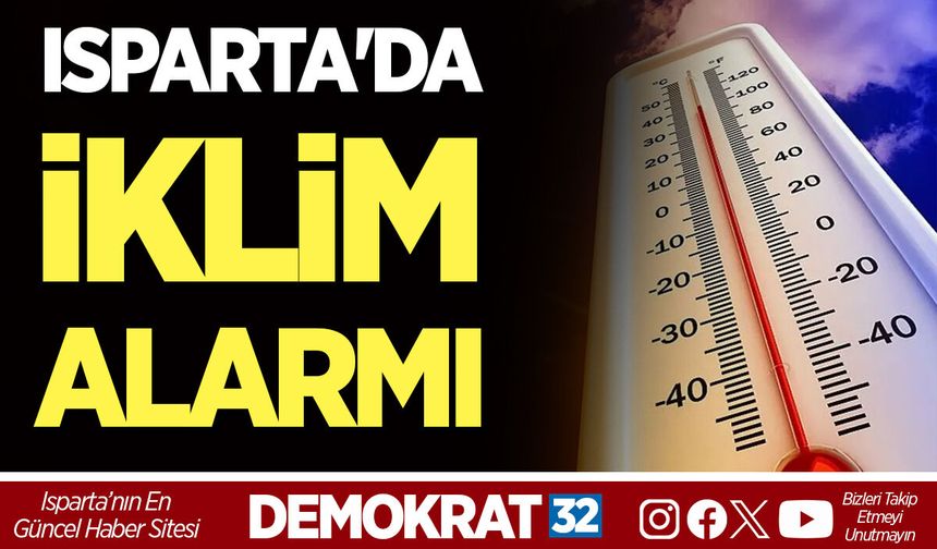 ISPARTA'DA İKLİM ALARMI