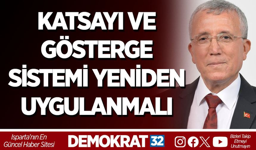 KATSAYI VE GÖSTERGE SİSTEMİ YENİDEN UYGULANMALI