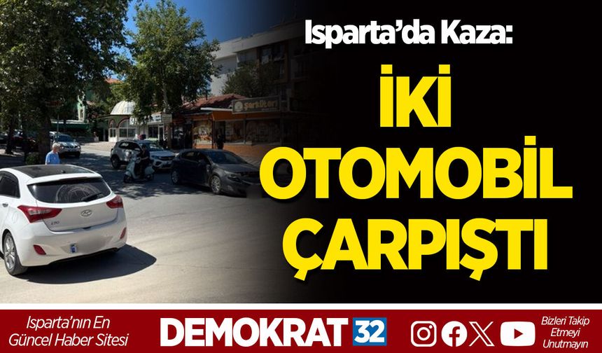 İKİ OTOMOBİL ÇARPIŞTI