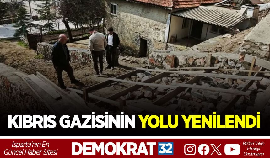 KIBRIS GAZİSİNİN YOLU YENİLENDİ
