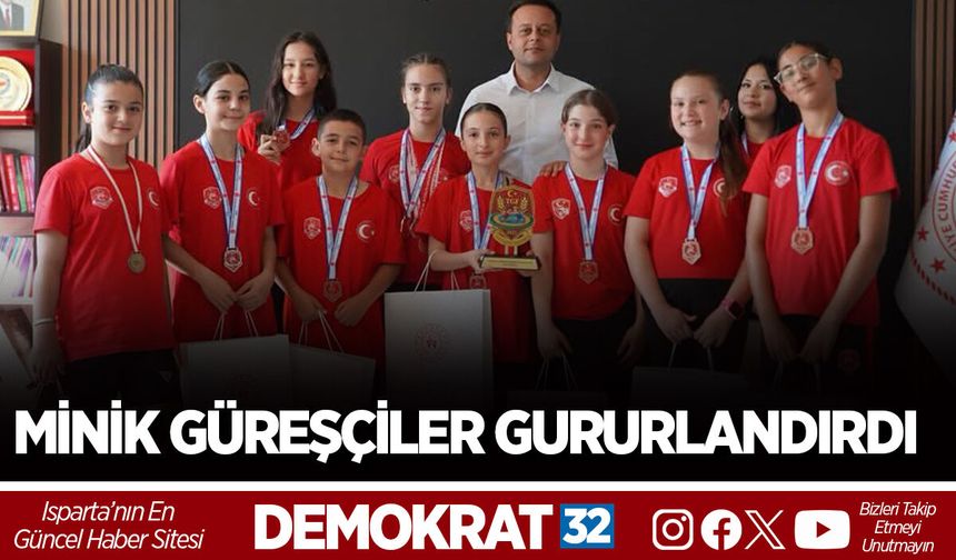MİNİK GÜREŞÇİLER GURURLANDIRDI