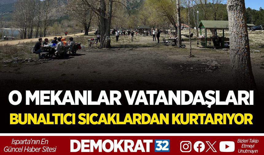 O MEKANLAR VATANDAŞLARI BUNALTICI SICAKLARDAN KURTARIYOR