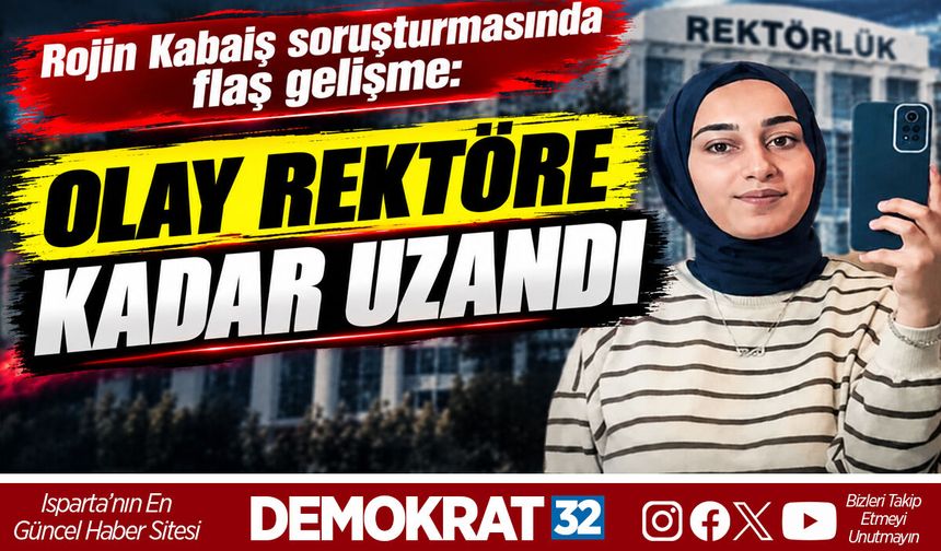 OLAY REKTÖRE KADAR UZANDI