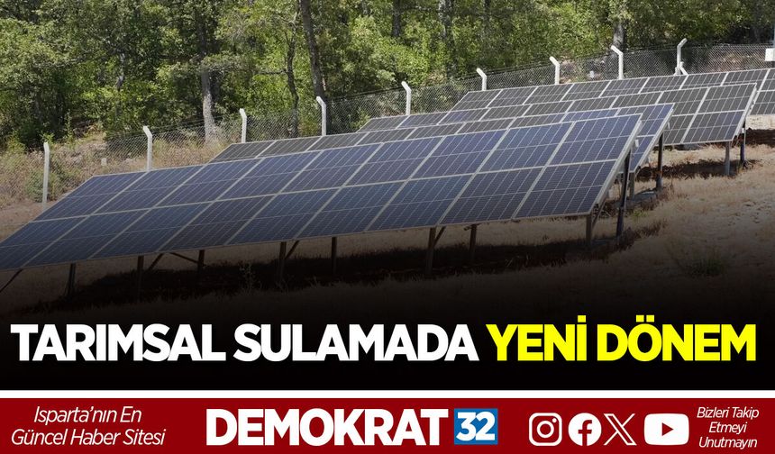 TARIMSAL SULAMADA YENİ DÖNEM