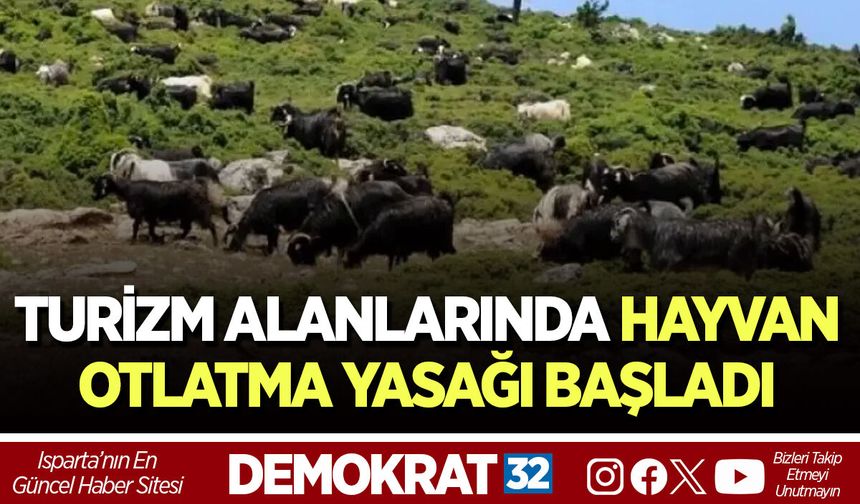 TURİZM ALANLARINDA HAYVAN OTLATMA YASAĞI BAŞLADI