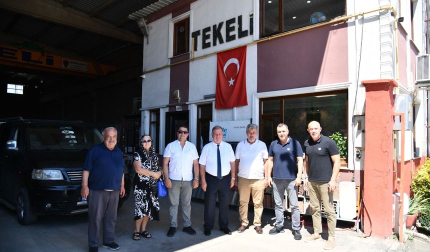 BAŞKAN ÇELİK, MAHRUKATÇILAR SİTESİNDE ÜYELERLE BULUŞTU