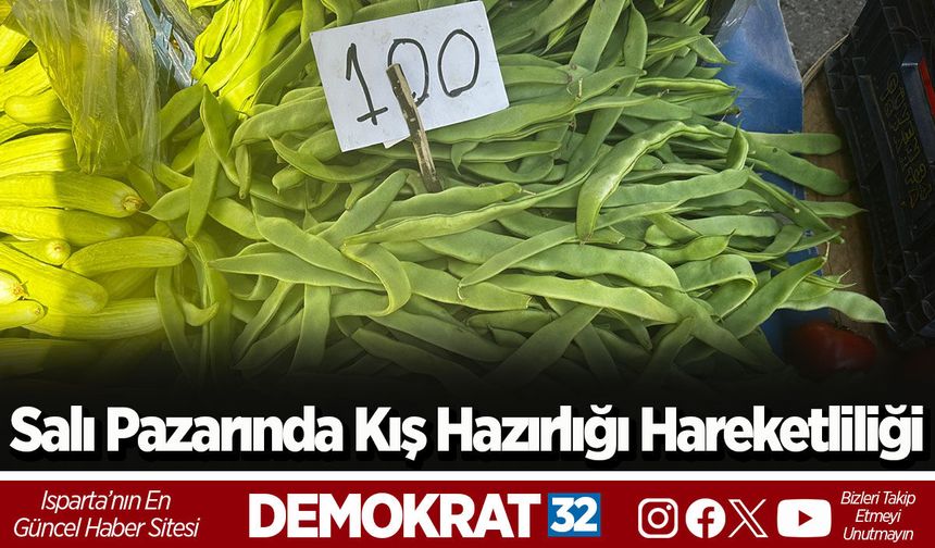 Salı Pazarında Kış Hazırlığı Hareketliliği