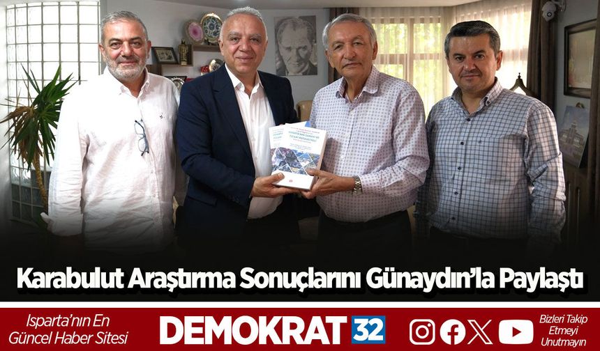 Karabulut araştırma sonuçlarını Günaydın’la paylaştı