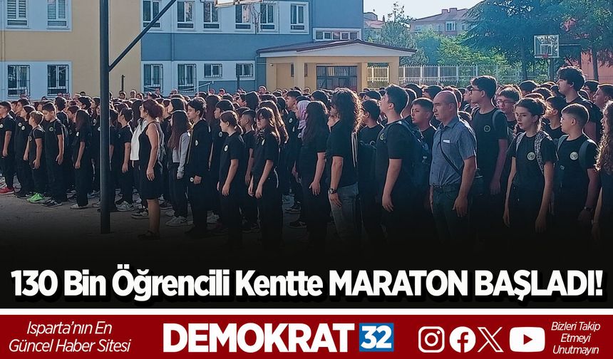 130 Bin Öğrencili Kentte MARATON BAŞLADI!