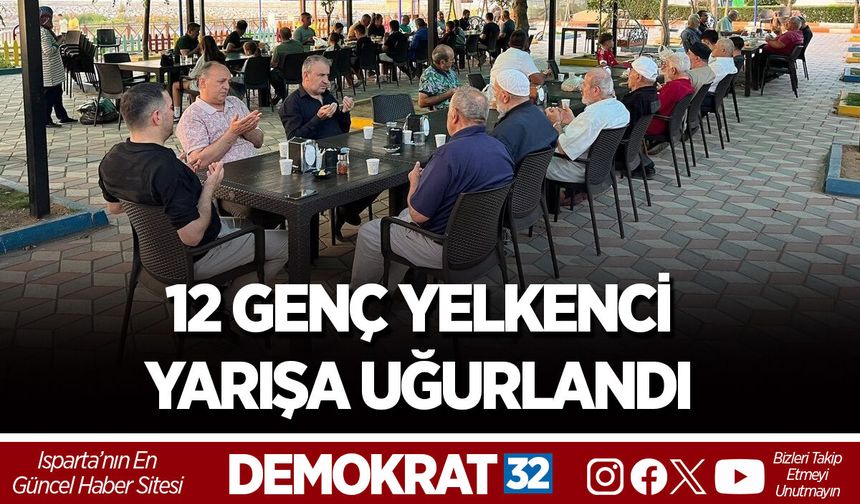 12 GENÇ YELKENCİ YARIŞA UĞURLANDI