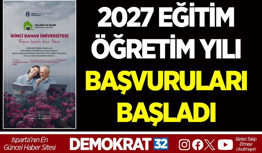 2027 EĞİTİM-ÖĞRETİM YILI BAŞVURULARI BAŞLADI