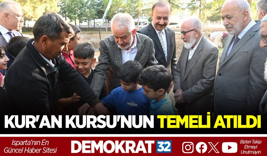 4-6 YAŞ KUR'AN KURSU'NUN TEMELİ ATILDI