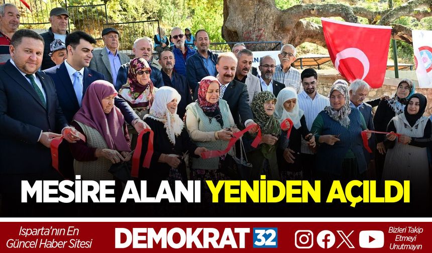 ATIL DURUMDAKİ MESİRE ALANI YENİDEN AÇILDI