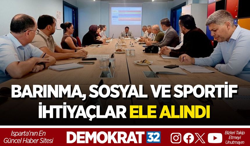 BARINMA, SOSYAL VE SPORTİF İHTİYAÇLAR ELE ALINDI