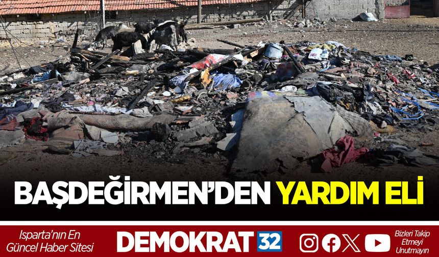 BAŞKAN BAŞDEĞİRMEN’DEN YARDIM ELİ