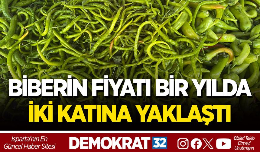 BİBERİN FİYATI BİR YILDA İKİ KATINA YAKLAŞTI