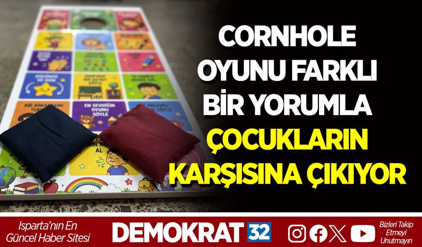CORNHOLE OYUNU FARKLI BİR YORUMLA ÇOCUKLARIN KARŞISINA ÇIKIYOR