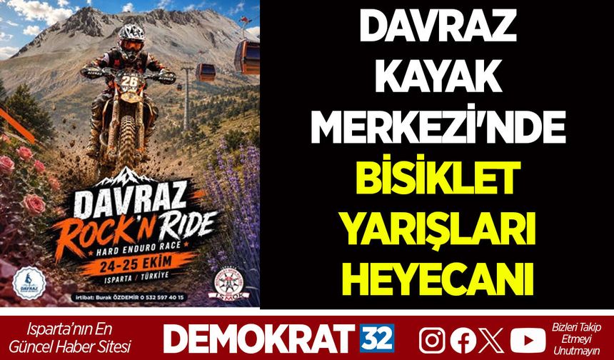 DAVRAZ KAYAK MERKEZİ'NDE BİSİKLET YARIŞLARI HEYECANI
