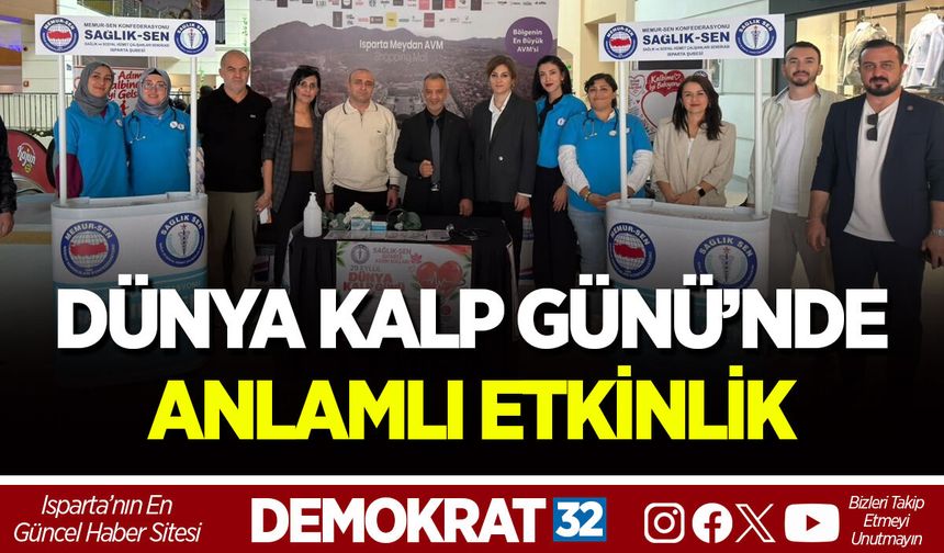 DÜNYA KALP GÜNÜ’NDE ANLAMLI ETKİNLİK
