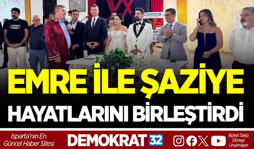 EMRE İLE ŞAZİYE HAYATLARINI BİRLEŞTİRDİ