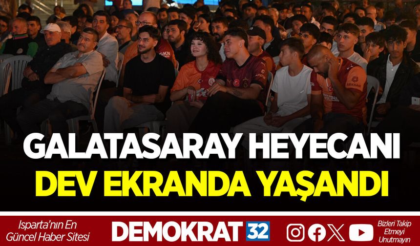 GALATASARAY HEYECANI DEV EKRANDA YAŞANDI