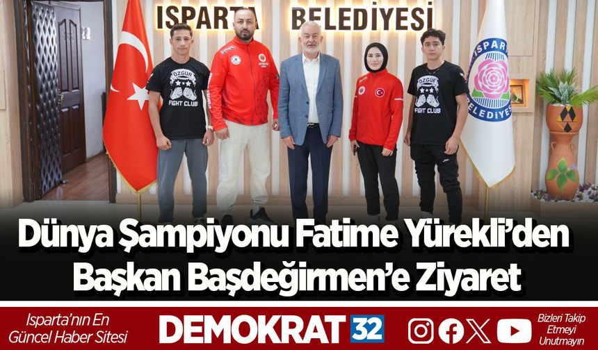 Dünya Şampiyonu Fatime Yürekli’den Başkan Başdeğirmen’e Ziyaret