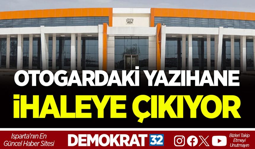 OTOGARDAKİ YAZIHANE İHALEYE ÇIKIYOR