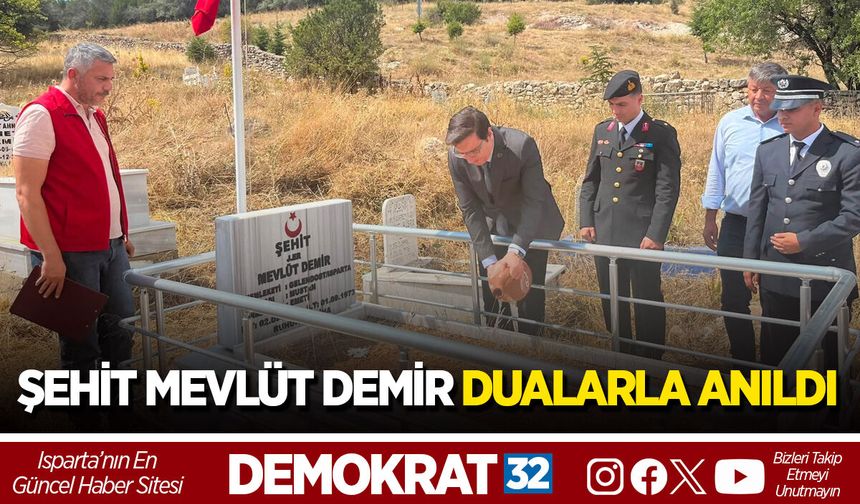 ŞEHİT MEVLÜT DEMİR DUALARLA ANILDI