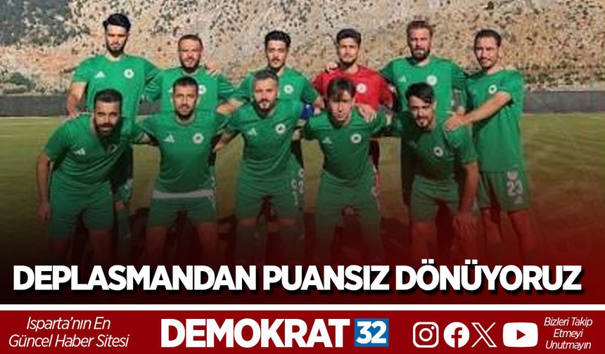 DEPLASMANDAN PUANSIZ DÖNÜYORUZ