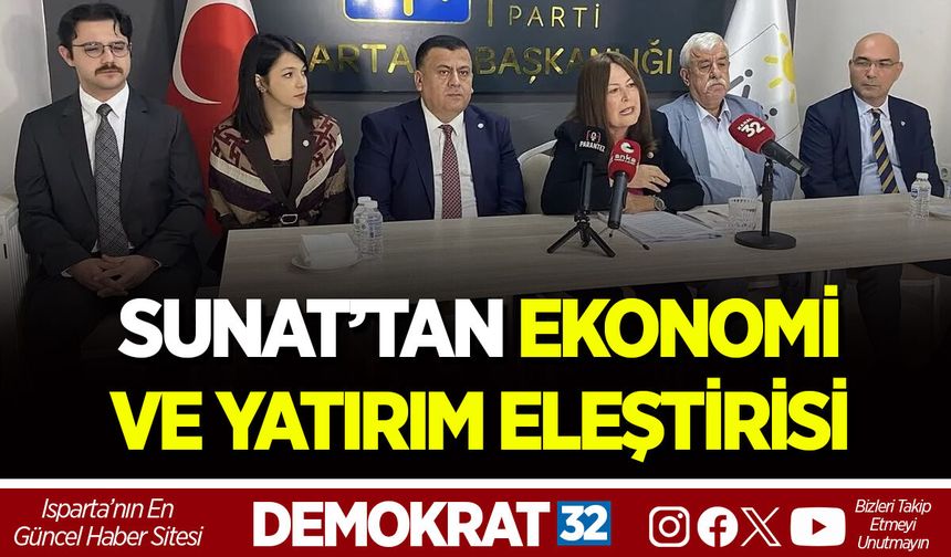 SUNAT’TAN EKONOMİ VE YATIRIM ELEŞTİRİSİ