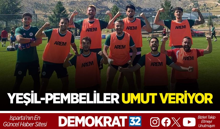 YEŞİL-PEMBELİLER UMUT VERİYOR