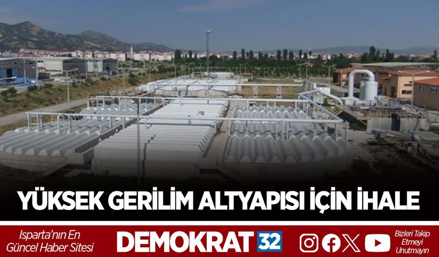 YÜKSEK GERİLİM ALTYAPISI İÇİN İHALE