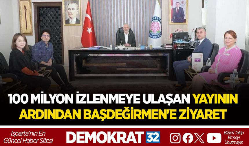100 MİLYON İZLENMEYE ULAŞAN YAYININ ARDINDAN BAŞDEĞİRMEN'E ZİYARET