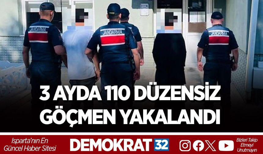 3 AYDA 110 DÜZENSİZ GÖÇMEN YAKALANDI